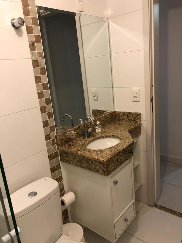 Apto Com Sacada Gourmet Vista Mar Praia Grande  Kültér fotó